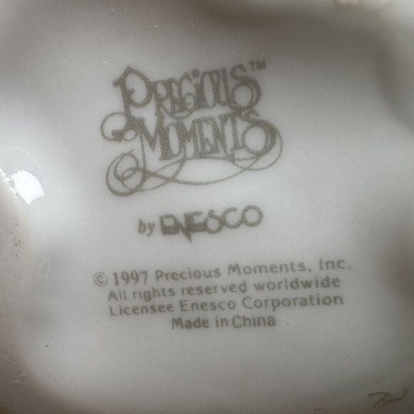 Vintage Precious Moments 1997 NATIVITY Christmas Ornament Angels Baby Jesus - Picture 5 of 5